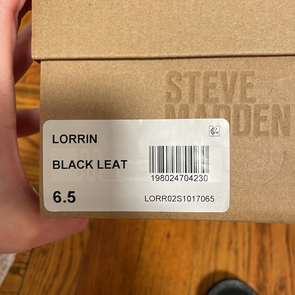 NWT Steve Madden Lorrin Pump Mule in Black Leather - Picture 5 of 5